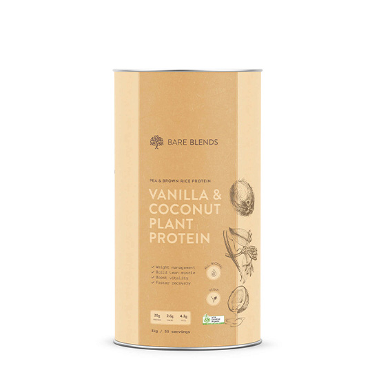 Bare Blends Vanilla Coconut Plant Protein 1kg in Dubai, UAE