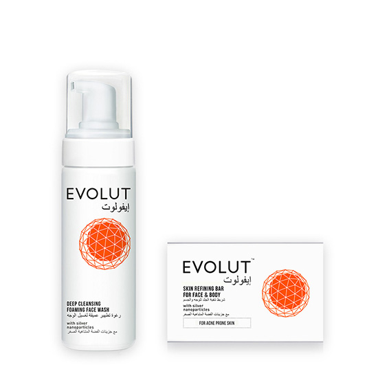 Evolut Acne Solution Set (Soap, Foam) in Dubai, UAE