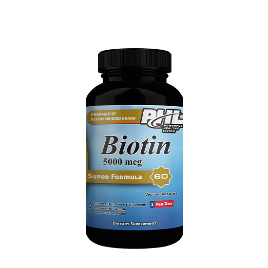 PHL Biotin 5000 Capsules 60s in Dubai, UAE