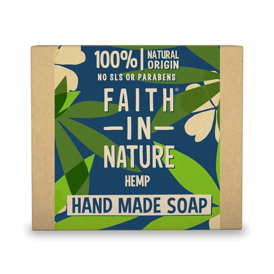 Faith in Nature Hand Made Soap Bar Hemp 100gm