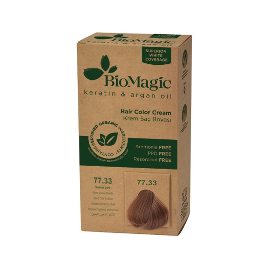 Biomagic Permanent Hair Color 77.33 Deep Golden Blonde