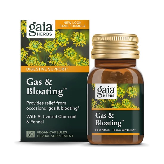 Gaia Herbs Gas & Bloating Capsules 50s