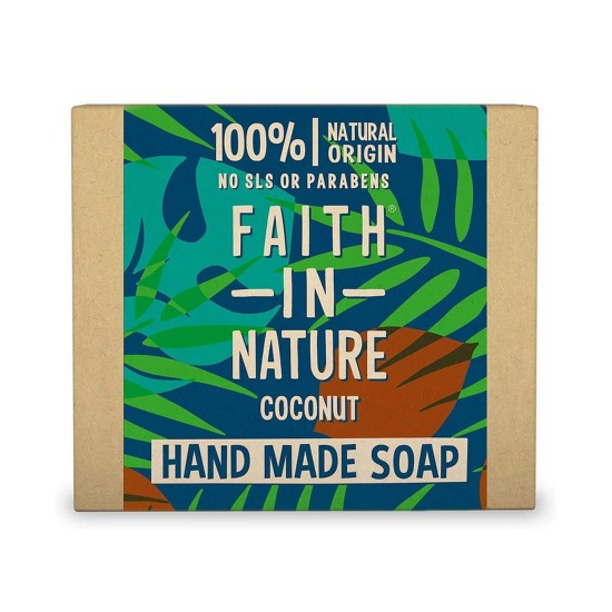 Faith In Nature Hand Made Soap Bar Coconut 100gm