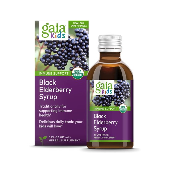 Gaia Herbs Kids Black Elderberry Syrup 90 ml