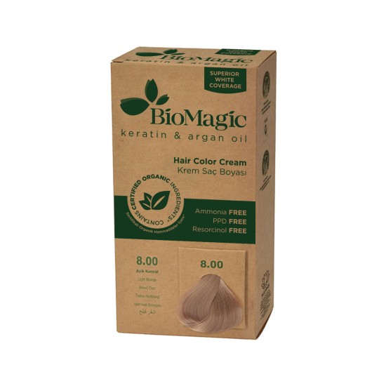 Biomagic Permanent Hair Color 8.00 Light Blonde