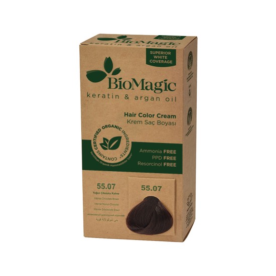 Biomagic Permanent Hair Color 55.07 Intense Chocolate Brown