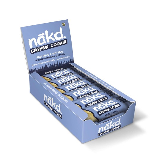 Nakd Cashew Cookie Fruit and Nut Snack Bar 18 x 35g