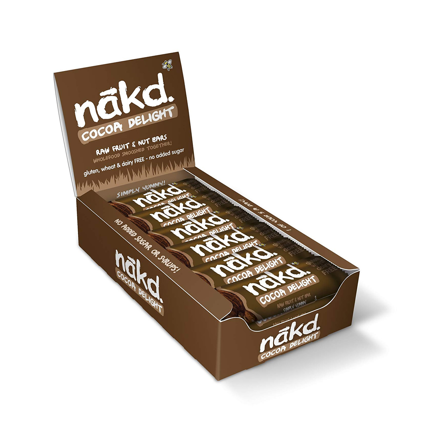 Nakd Cocoa Delight Fruit & Nut Snack Bar 18 x 35g