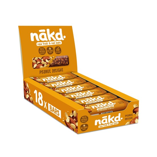 Nakd Peanut Delight Vegan Fruit and Nuts Snack Bar 18 x 35g