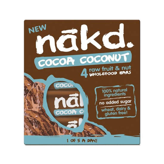 Nakd Cocoa Orange Fruit and Nuts Snack Bar 18 x 35g