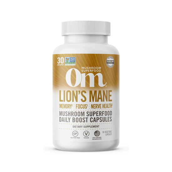 Om Mushroom Lion's Mane Superfood 90 Vegan Capsules