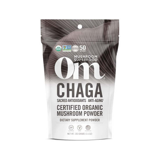 Om Mushroom Chaga Organic Mushroom Powder 100g