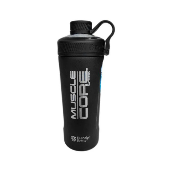 Muscle Core Blender Bottle Radian Insulated Stainless Steel Black 26 oz