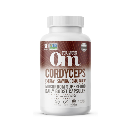 Om Mushroom Cordyceps Mushroom Superfood 90 Vegan Capsules