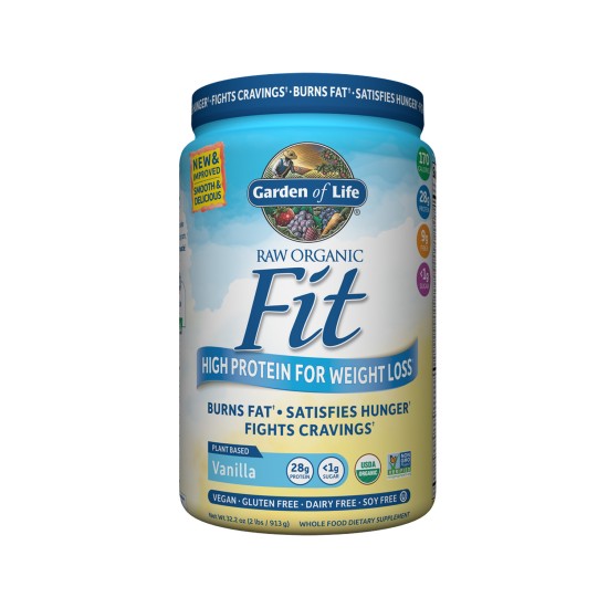 Garden Of Life Raw Organic Fit Protein Powder for Weight Loss Vanilla 913 gm