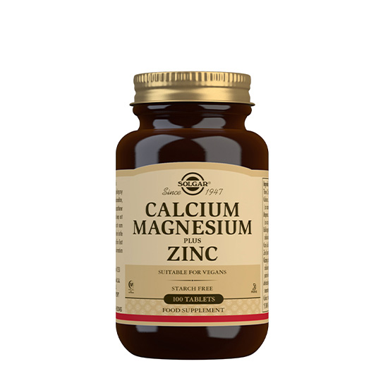 Solgar Calcium Magnesium Plus Zinc Tablets Pack Of 100