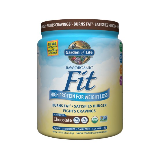 Garden Of Life Raw Organic Fit Protein Powder for Weight Loss Chocolate 461 gm