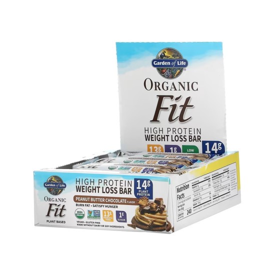 Garden Of Life Fit Weight Loss Protein Bar Peanut Butter Chocolate 55g