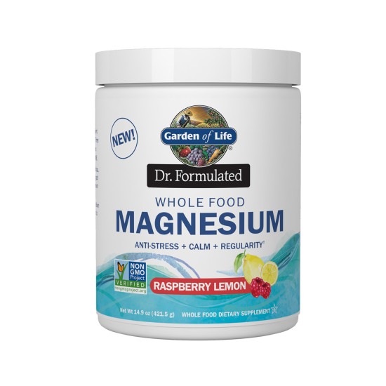 Garden Of Life Dr Formulated Magnesium Powder - Raspberry Lemon Flavor 421.5 gm