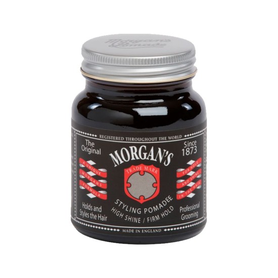 Morgan's Pomade High Shine / Firm Hold 100g Jar (Black label)