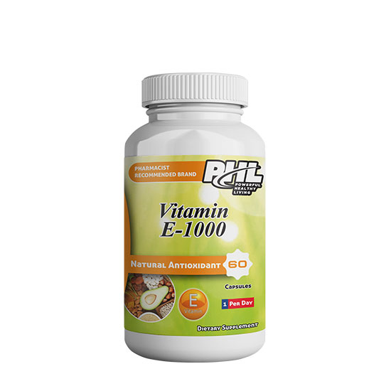 PHL Vitamin E 1000 Iu 60 Capsules in Dubai, UAE