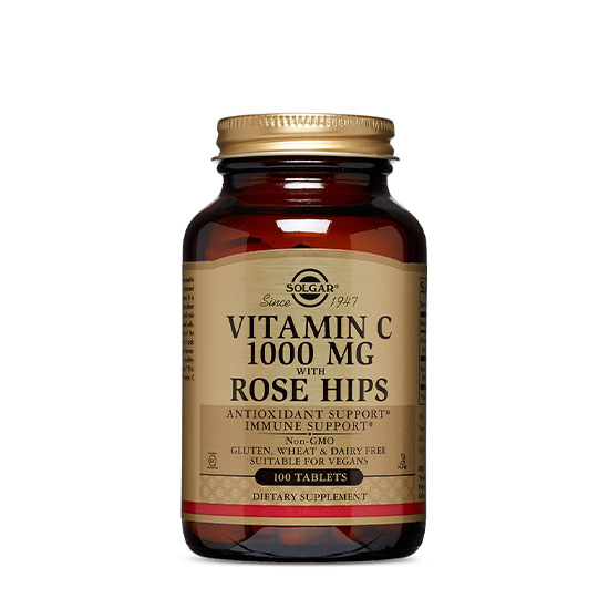 Solgar Vitamin C 1000mg With Rose Hips 100 Tablets in Dubai, UAE