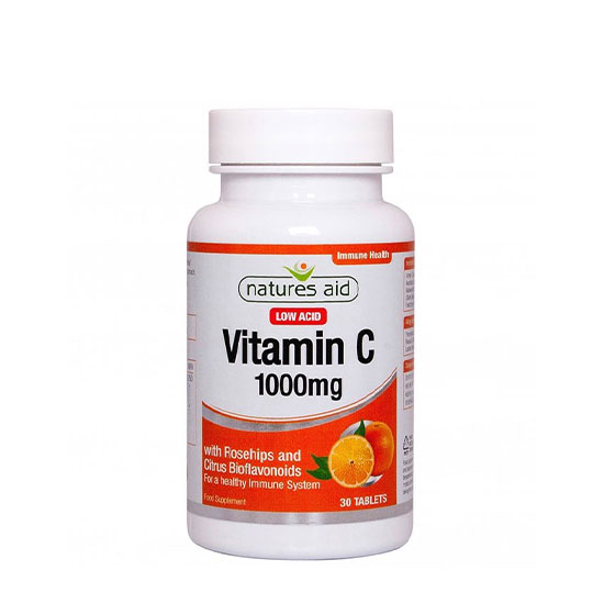 Natures Aid Vitamin C 1000mg Low Acid 30 Tablets in Dubai, UAE