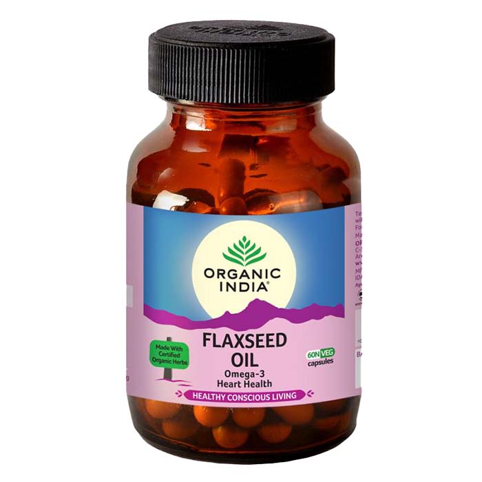 Organic India Flaxseed Oil 60 Capsules