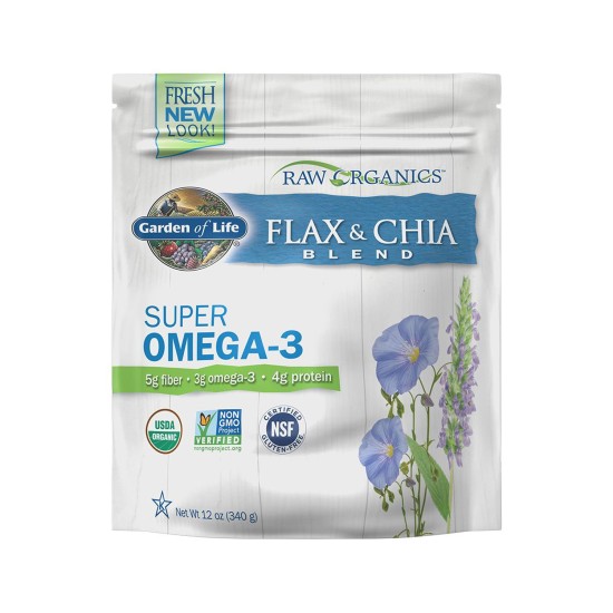 Garden Of Life Raw Organics Flax Meal Chia Seeds 340 gm