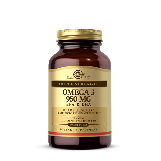 Solgar Triple Strength Omega-3 950mg 50 Softgels in Dubai, UAE