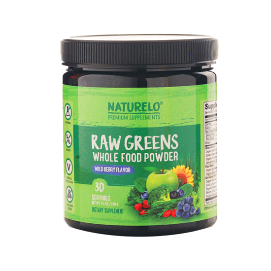 Naturelo Raw Greens - Wild Berry Flavor - 60 Servings in Dubai, UAE