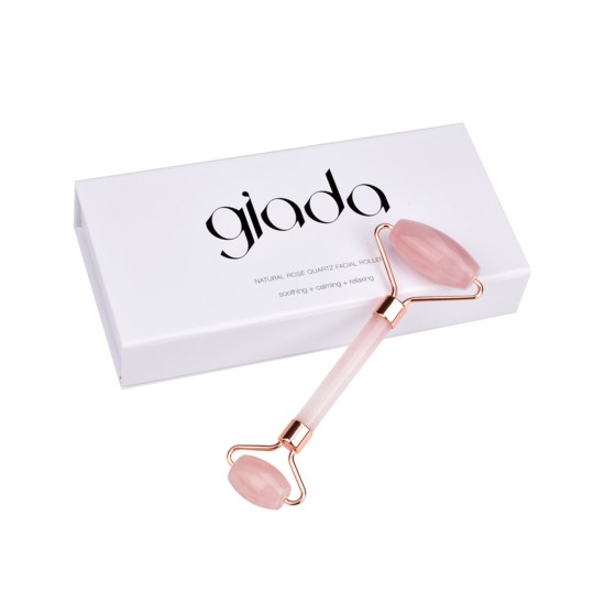 Giada Natural Rose Quartz Facial Roller