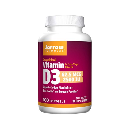 Jarrow Formulas Vitamin D3 2500Iu 100 Softgels