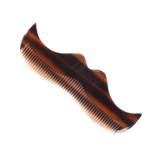 Morgan's Pomade Moustache Shaped Comb - Amber