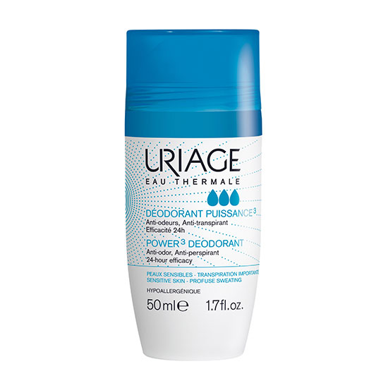 Uriage Power 3 Deodorant Roll On Blue Cap 50ml Antiperspirant