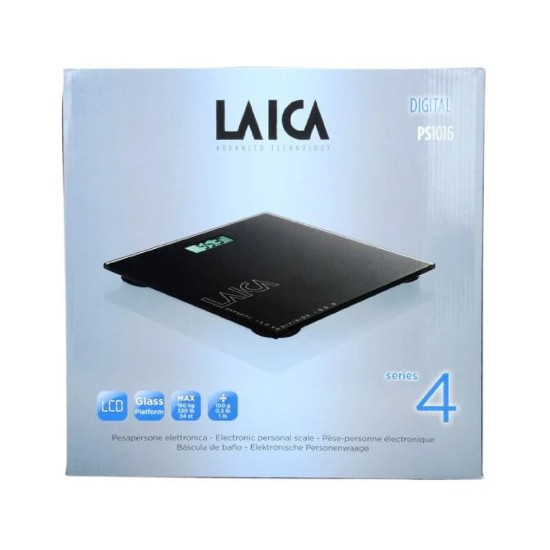 Laica Electronic Personal Scale Black PS1016L2