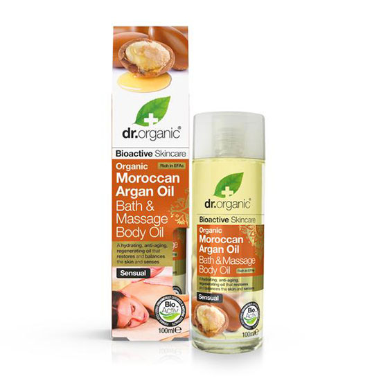 Dr.Organic Moroccan Argan Oil Bath & Massage Body Oil 100 ml in Dubai, UAE