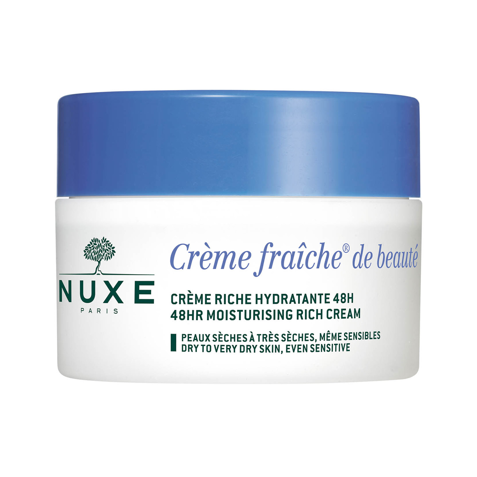 Rich Face Cream for Dry Skin Nuxe Creme Fraiche De Beaute Moisturising Rich  Cream 48H