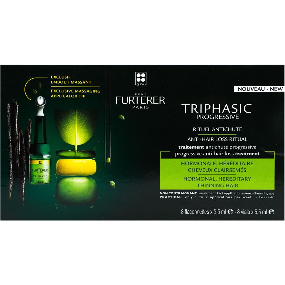 Rene Furterer Triphasic Progressive Anti Hair Loss Treatment 8X5.5ml For Hereditary Thinning Hair