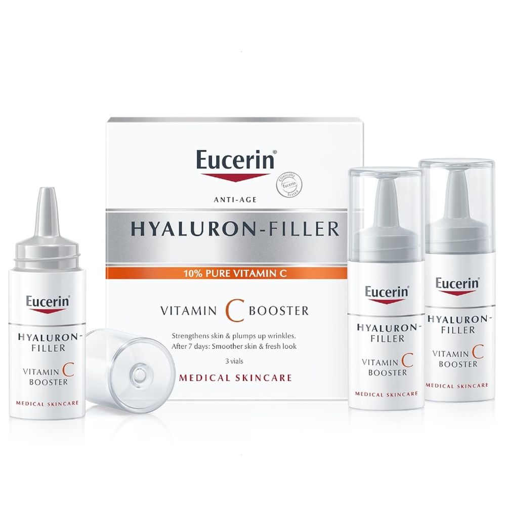 Eucerin Hyaluron-Filler Vitamin C Booster Serum 3pcs x8ml in Dubai, UAE