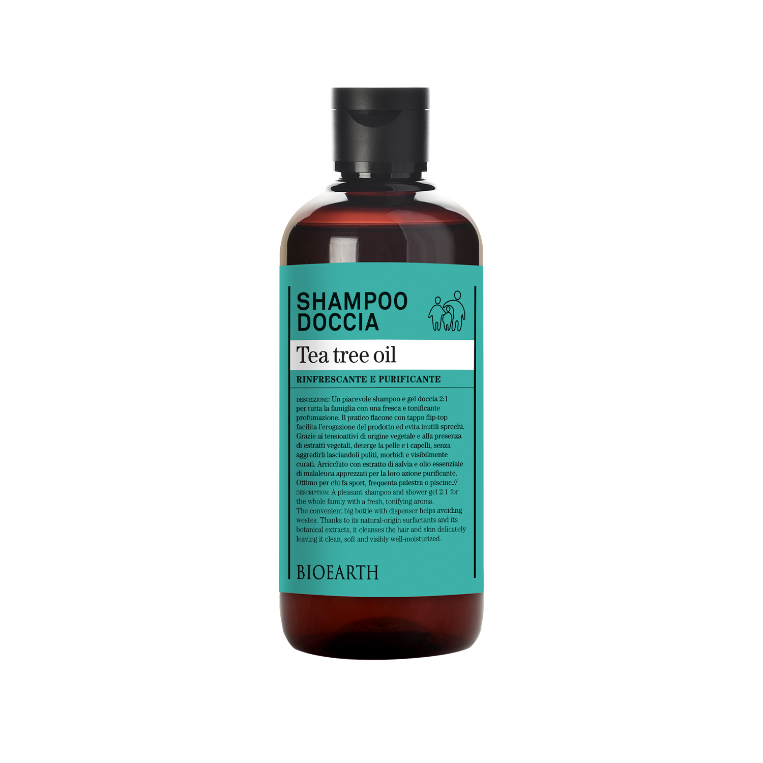 Bioearth Shower Shampoo Tea Tree Oil 500ml in Dubai, UAE