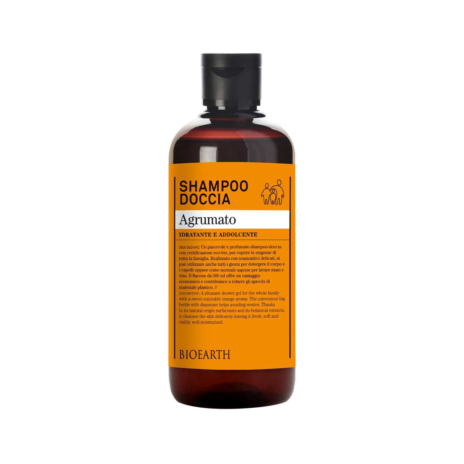 Bioearth Shampoo Shower Agrumato 500ml in Dubai, UAE