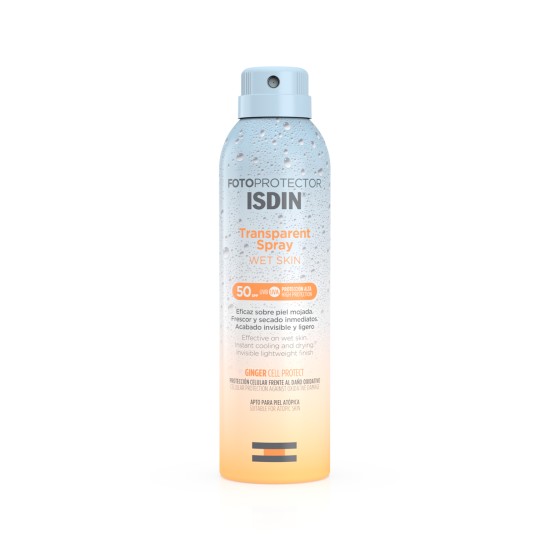 Isdin Sunscreen Fotoprotector Spf50 Wet Skin Transparent 250ml in Dubai, UAE