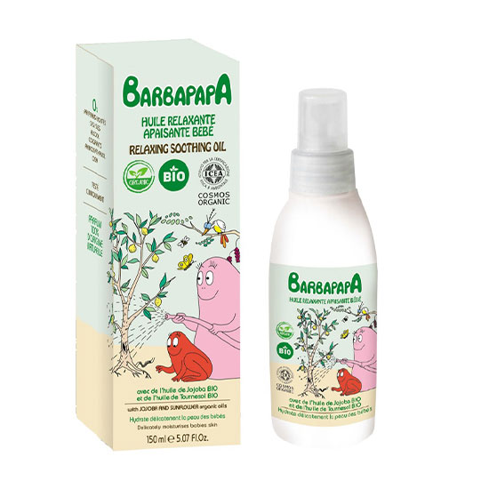 Barbapapa Organic Relaxing Soothing Massage Oil 150ml in Dubai, UAE