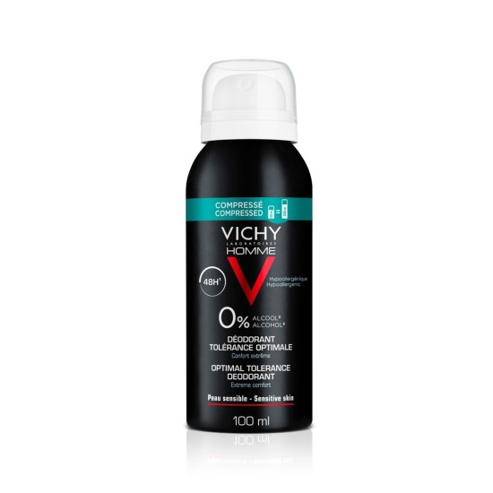 Vichy Homme 48hr Deodorant Sensitive Skin Spray 100ml in Dubai, UAE