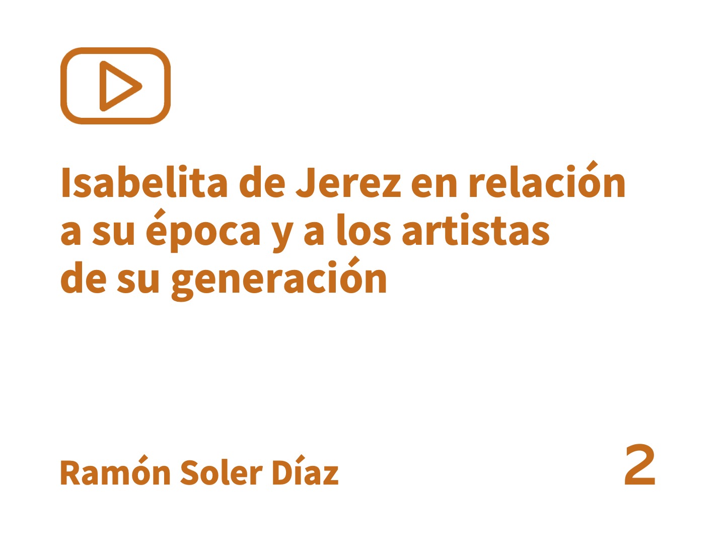 Isabelita de Jerez en relación a su época y a los artistas de su generación