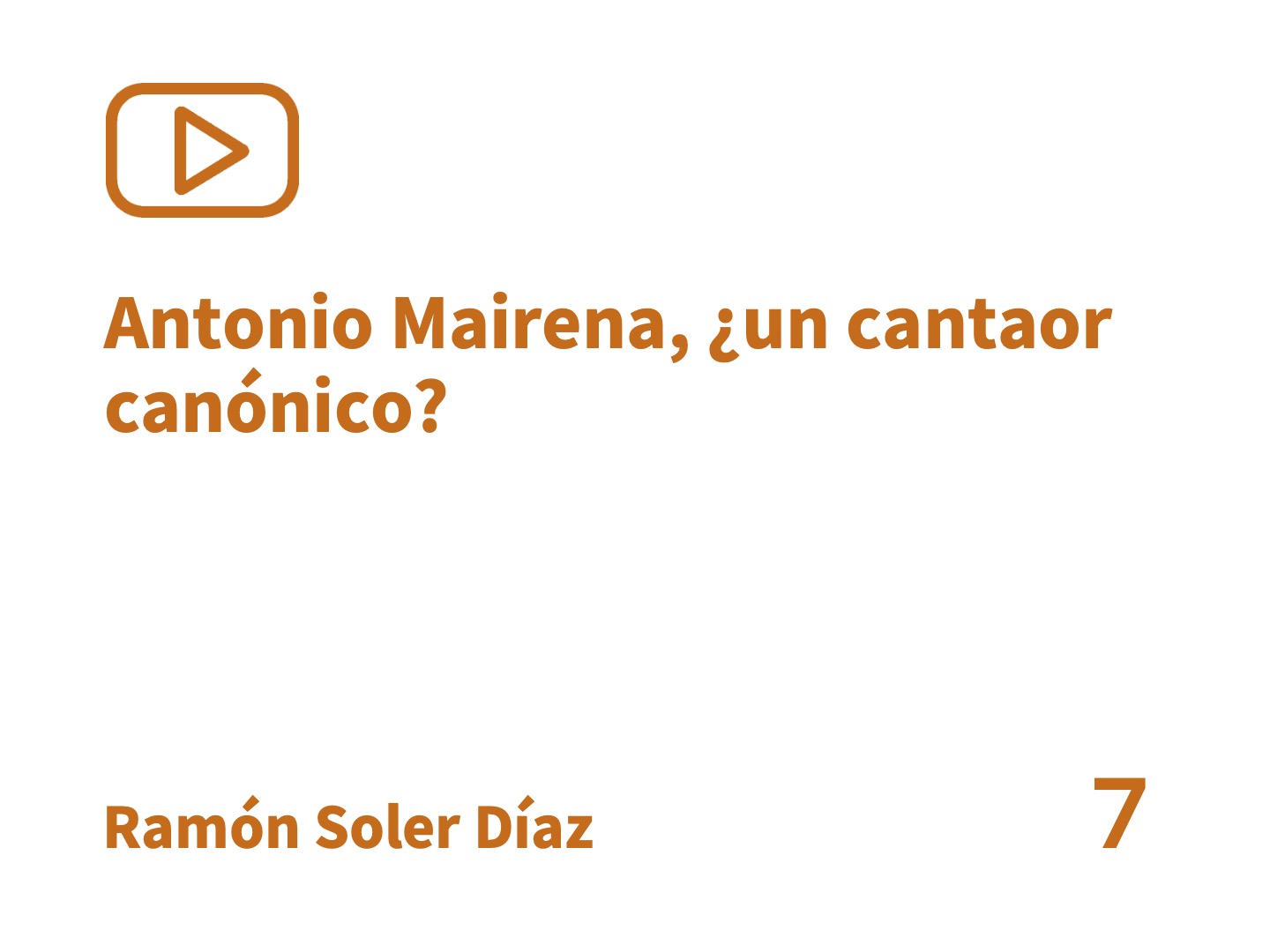 Antonio Mairena, ¿un cantaor canónico?