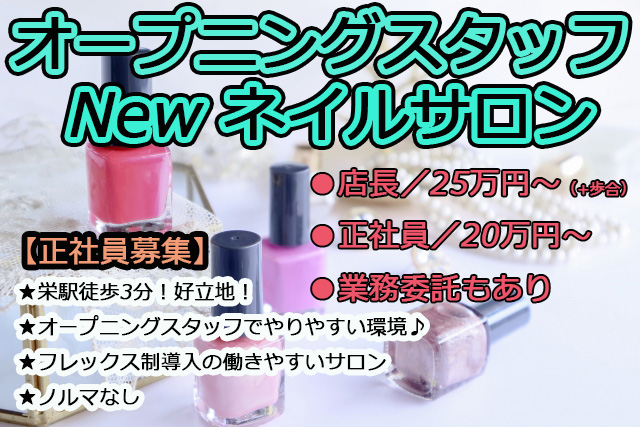 オープニングサロンのネイリスト募集 名古屋市 栄駅近 フレックス制度導入 Shanti Na株式会社 の採用情報 Shanti Na株式会社