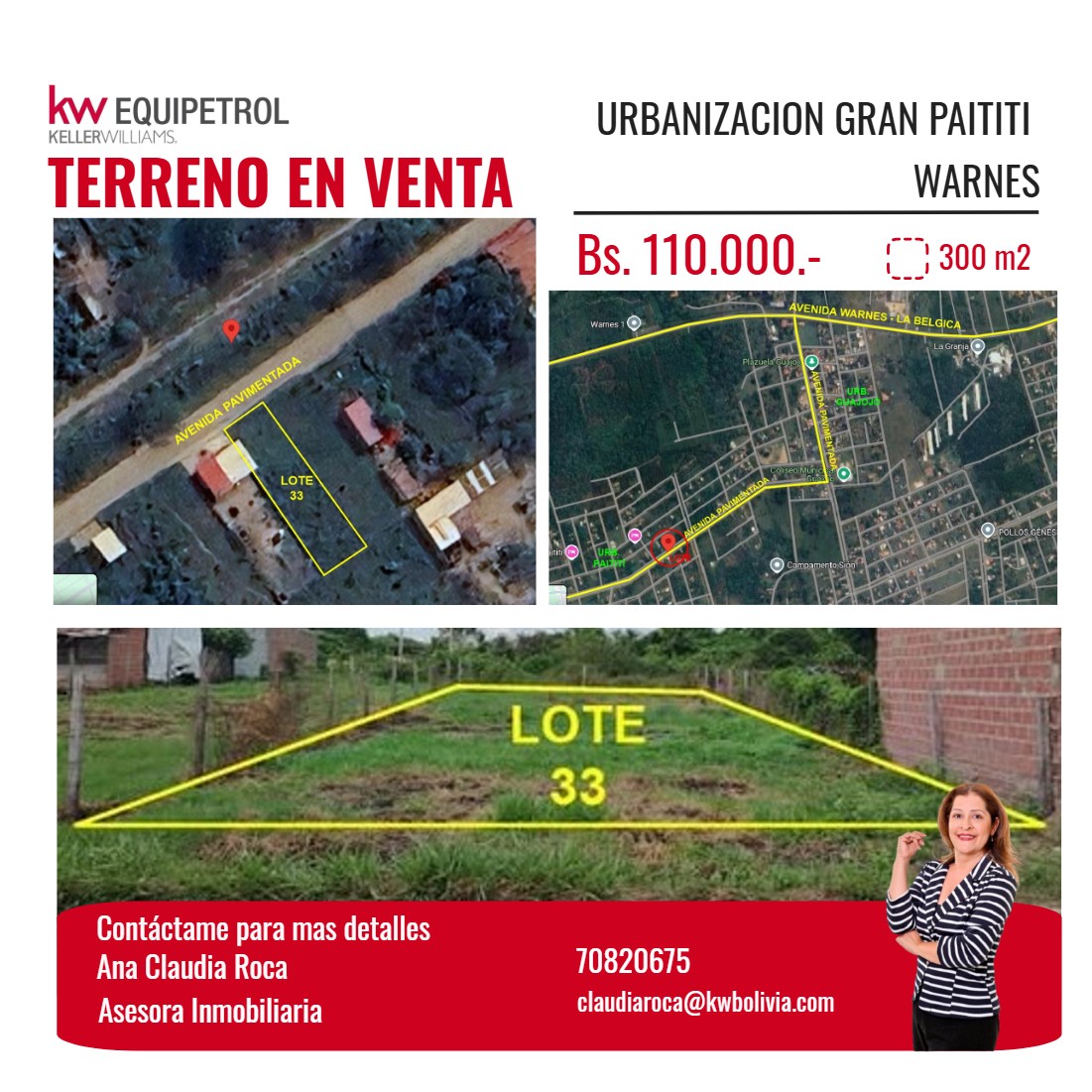 TERRENO EN VENTA EN WARNES - SANTA CRUZ