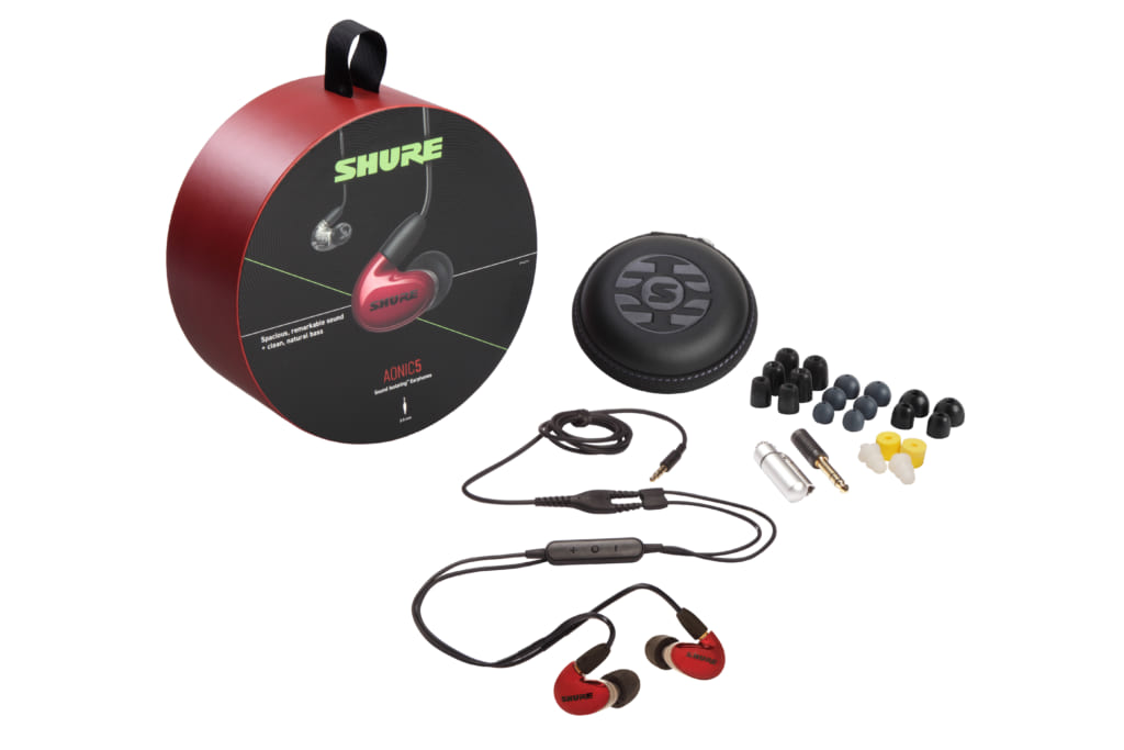 SHURE AONIC 5 Red | オーディオサブスク ONZO